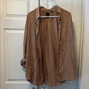 Arrow Men's Tan Checkered Jacket